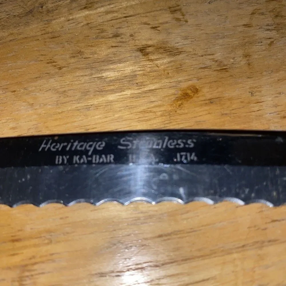 Heritage Stainless By Ka-Bar 2‎ PCs Carving Set 1714